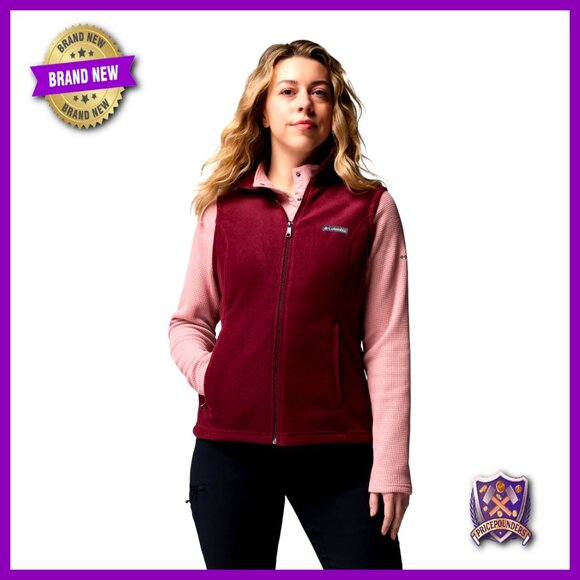 Jackets & Blazers - Fleece Vest for Women, Zippered Pockets, Regular Fit, Layering Essential